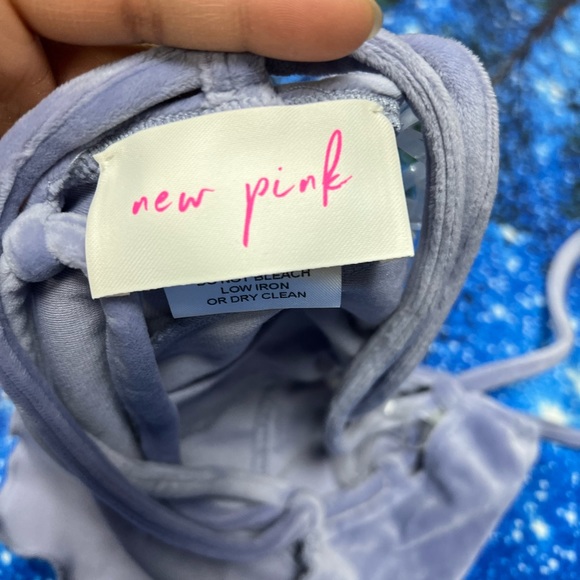 NWT Dolls Kill New Pink Lavender Can't Even Crop Top Skirt Set Size L Purple - Picture 5 of 9